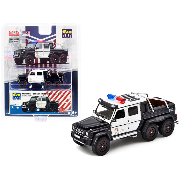 Era Car 1/64 U.S. Police Mercedes Benz G63 AMG 6x6 Pickup