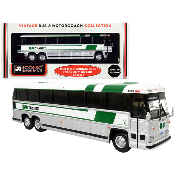 Iconic Replicas 1980 MCI MC-9 Bus - GO Transit HO Scale