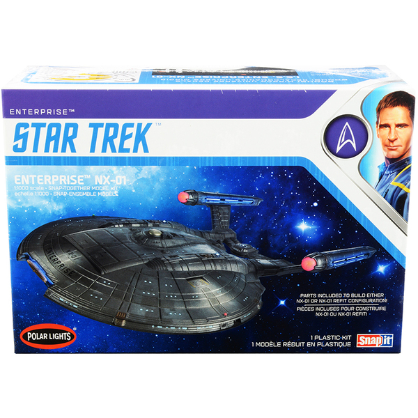 Polar Lights Enterprise NX-01 Starship 1/1000 Scale Snap Kit