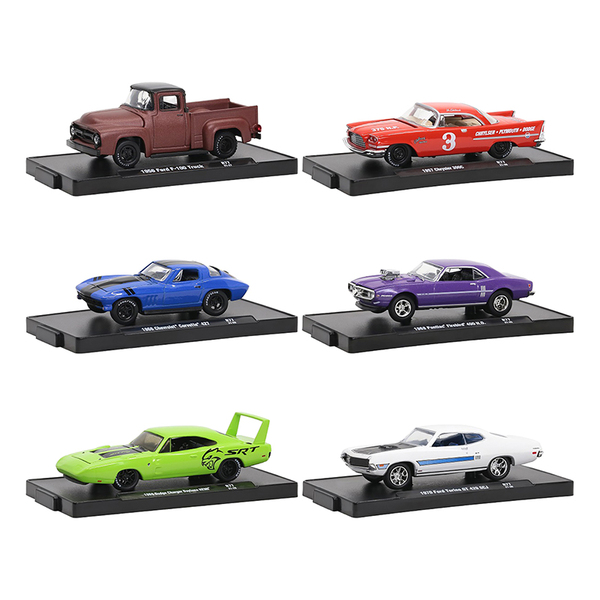 M2 Machines Auto-Drivers Release 77 - Set of 6 Diecast Cars 1/64