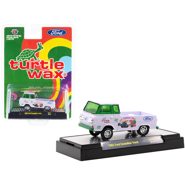 M2 Machines 1965 Ford Econoline Pickup Turtle Wax 1/64