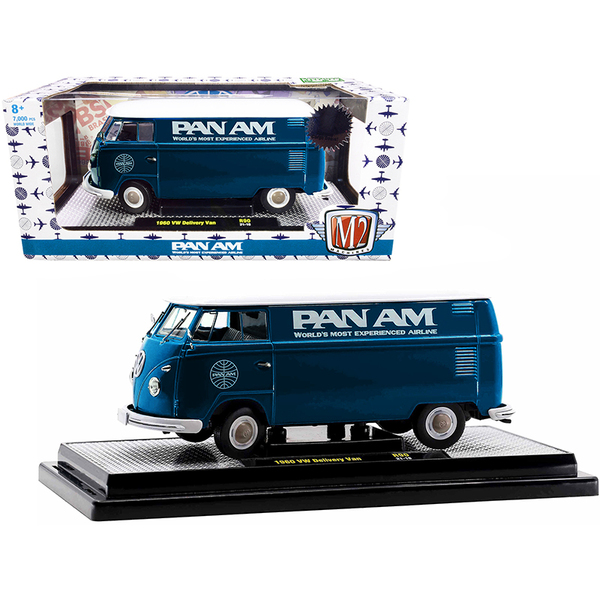 M2 Machines 1960 Volkswagen Pan Am Van 1/24 Turquoise/White