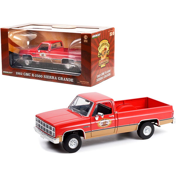 Greenlight 1982 GMC K-2500 Pickup "Busted Knuckle" 1/18 Red