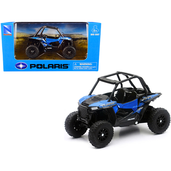 New Ray Polaris RZR XP Turbo Mini ATV Blue/Black 4.25 in