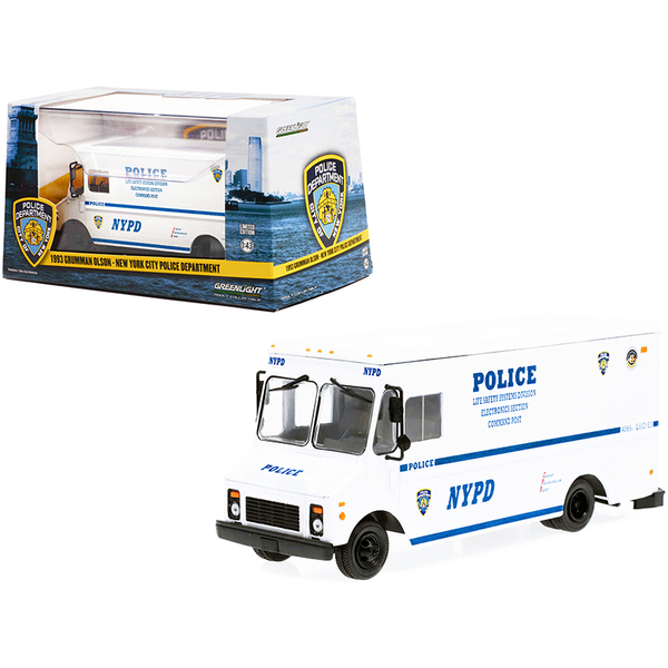 Greenlight 1993 Grumman Olson Van NYPD, White (1/43)