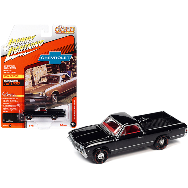 Johnny Lightning 1967 El Camino Black/Red | 1/64 Scale