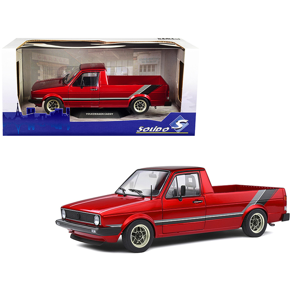 Solido 1982 VW MK1 Pickup Custom Red Metallic | 1:18 Scale