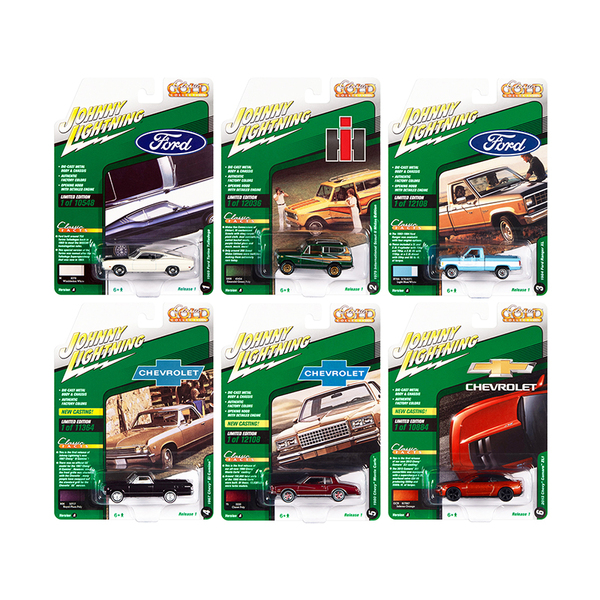 Johnny Lightning Classic Gold 6-Car Set | 1:64 Scale