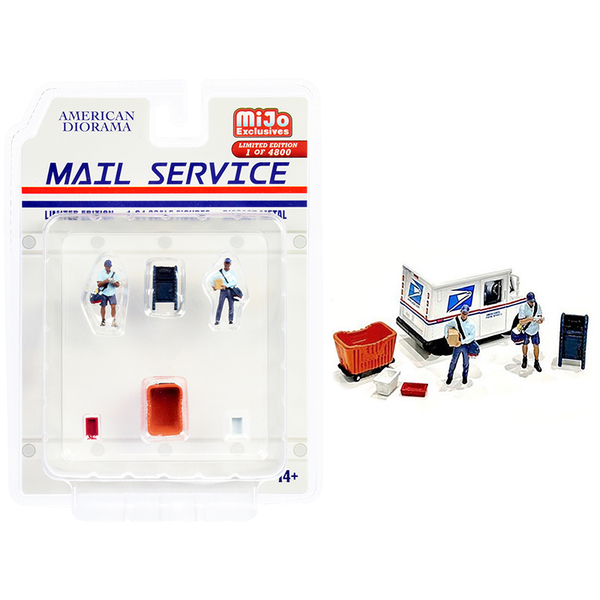 American Diorama 1/64 Scale Mail Carriers (Set of 6)