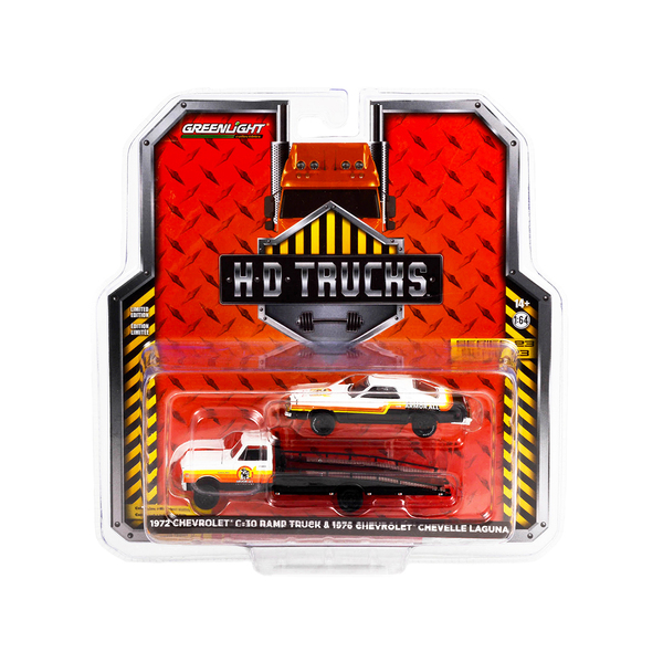 Greenlight 1972 Chevy C-30 Ramp Truck & 1976 Chevelle Laguna 1/64