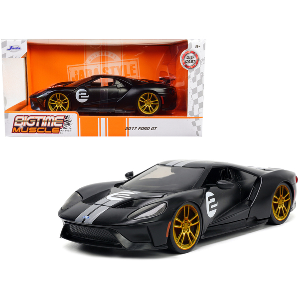 Jada 2017 Ford GT #2 Matte Black/Silver/Gold 1/24