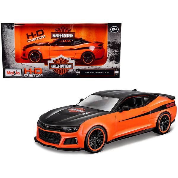 Maisto 2017 Chevrolet Camaro ZL1 Harley-Davidson Orange/Black 1/24