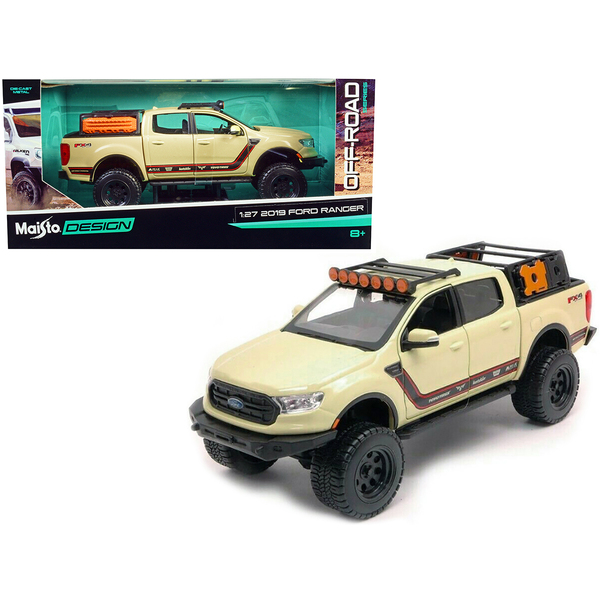Maisto 2019 Ford Ranger Lariat FX4 Sand Tan 1/27 Scale