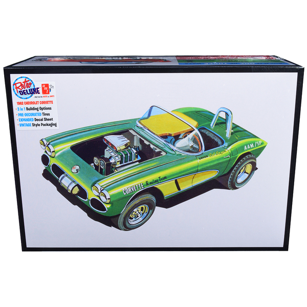 Amt 1962 Chevrolet Corvette 3-in-1 Model Kit - 1/25 Scale