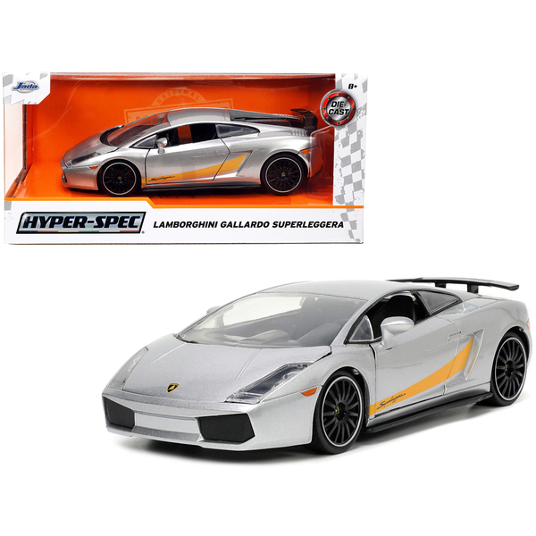 Jada Hyper-Spec Gallardo Superleggera 1/24 Silver Diecast