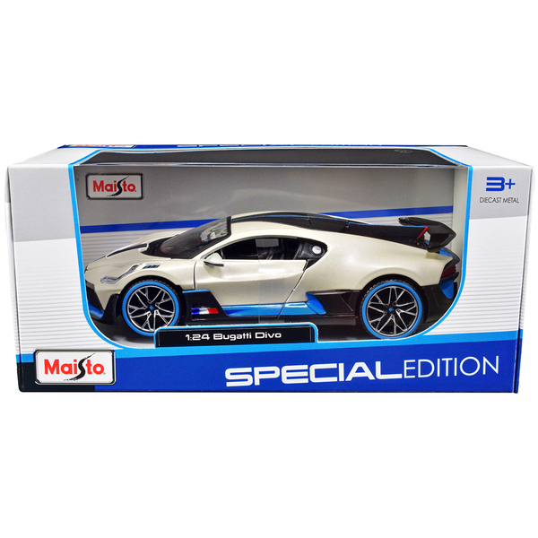 Maisto Bugatti Divo 1/24 Satin White Metallic Diecast