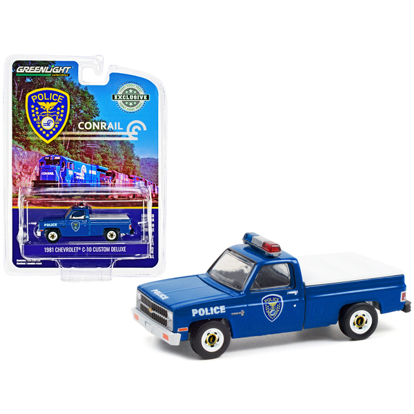 Greenlight 1981 Chevy C-10 Conrail Police 1:64 Diecast