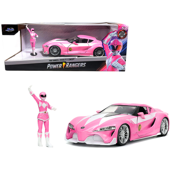 Jada Pink Toyota FT-1 Concept & Pink Ranger - Model Car