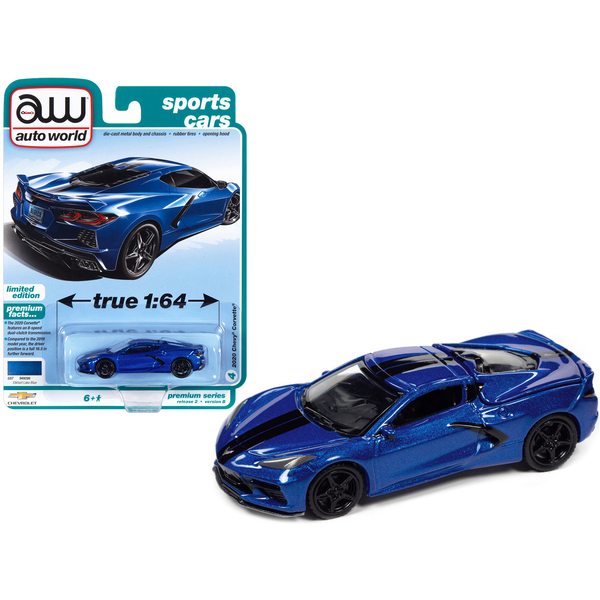 Autoworld 2020 Corvette Elkhart Lake Blue 1/64 Scale