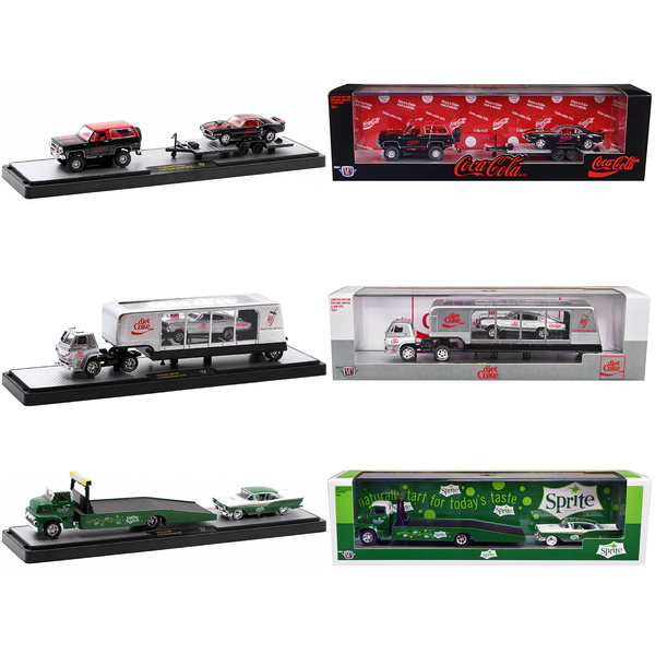 M2 Machines Auto Haulers "Sodas" Set 1/64 Diecast (3 Pc)