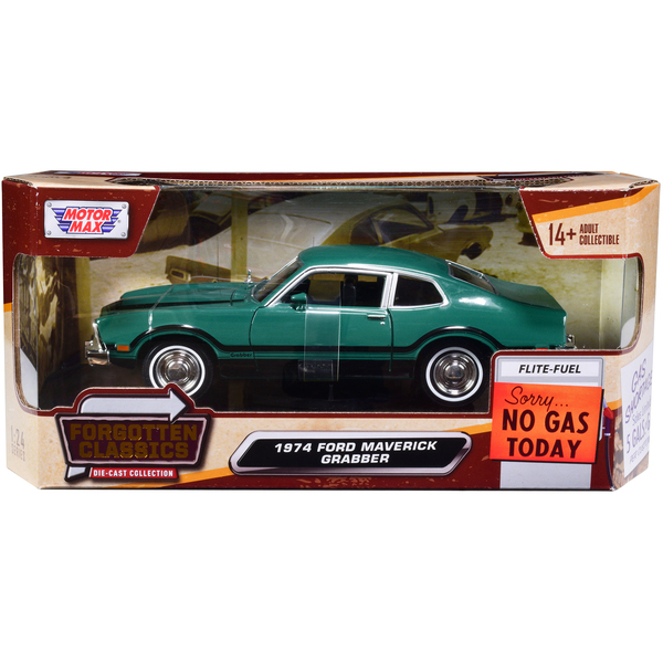Motormax 1974 Ford Maverick Grabber Green 1/24 Diecast