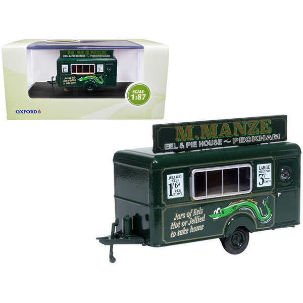 Oxford Diecast M. Manze Eel & Pie House Food Trailer HO