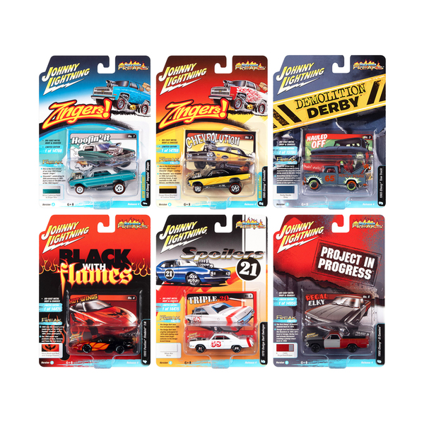 Johnny Lightning Street Freaks Release 4 Set A - 6 Car Set