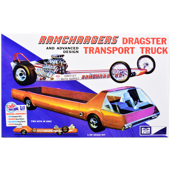 MPC Ramchargers Dragster & Transport Truck 1/25 Scale Model Kit