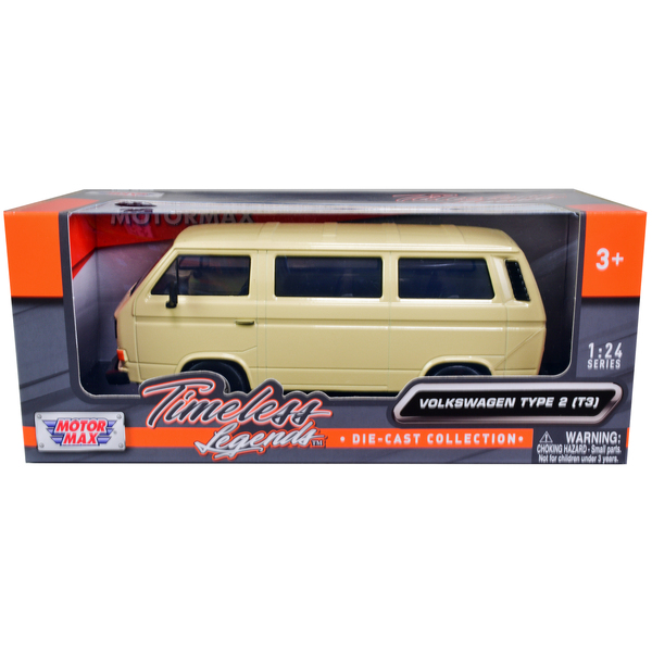 Motormax VW Type 2 (T3) Van 1:24 Beige