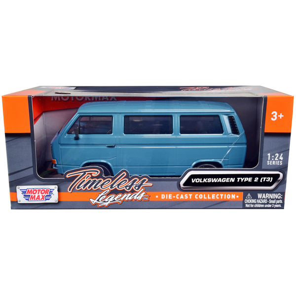 Motormax VW Type 2 (T3) Van 1:24 Blue