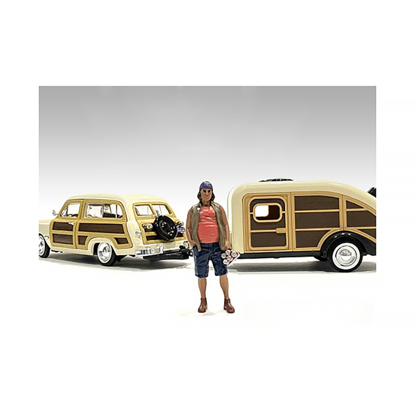 American Diorama 4-Inch Campers Figure 2 - 1/18 Scale
