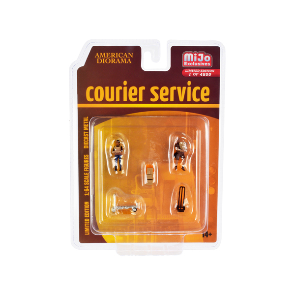 American Diorama 1:64 Scale Courier Service 5-Fig Set