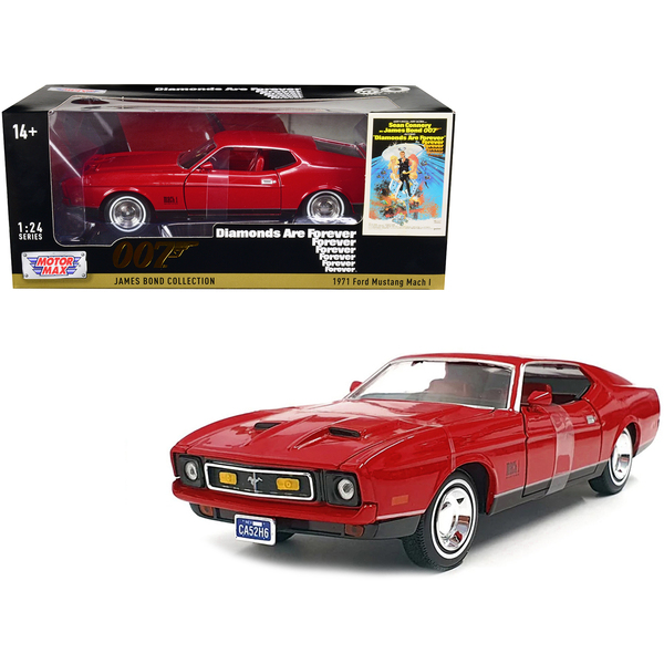 Motormax 1/24 Scale 1971 Ford Mustang Mach 1 Red