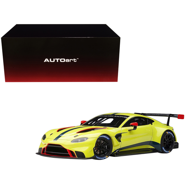 Autoart Aston Martin Vantage GTE Lemon Green Metallic 1/18