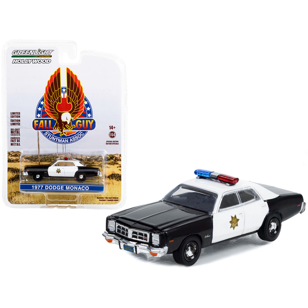 Greenlight 1977 Dodge Monaco County Sheriff Diecast - Fall Guy 1/64