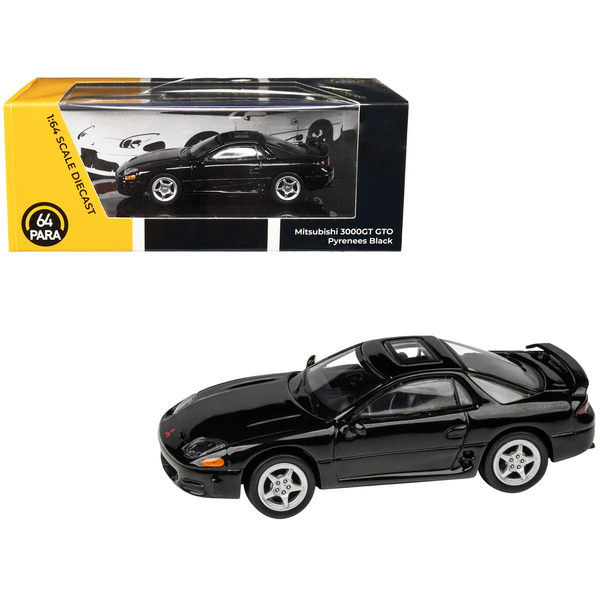 Paragon Mitsubishi 3000GT GTO, Pyrenees Black, 1/64 Scale (2.75 in)