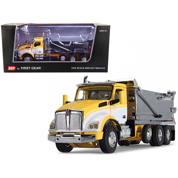 First Gear Kenworth T880 Dump Truck 1/64 Yellow