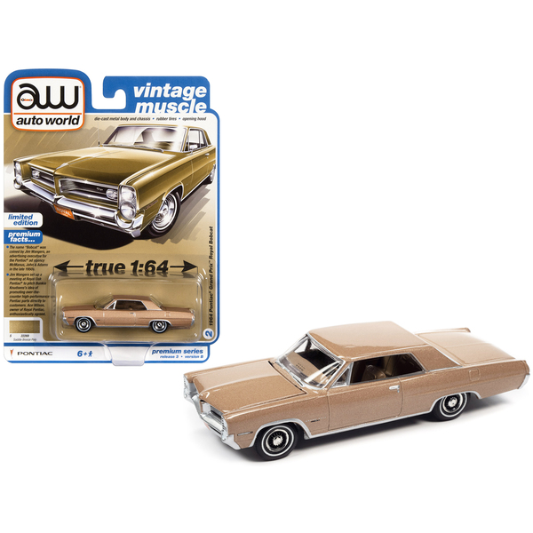 Autoworld 1964 Pontiac Grand Prix Royal Bobcat - Saddle Bronze