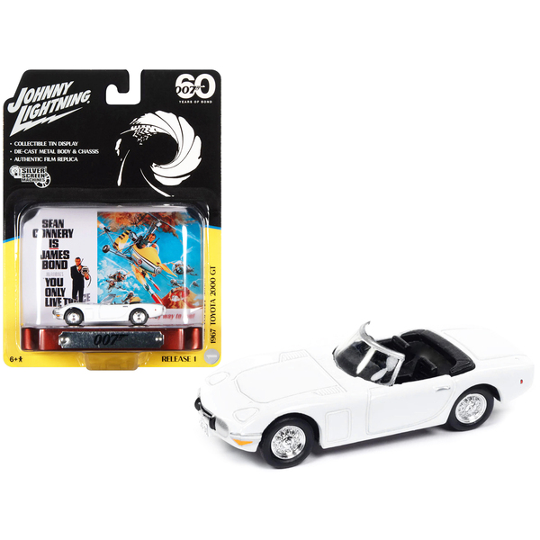 Johnny Lightning 1967 Toyota 2000 GT Convertible - White