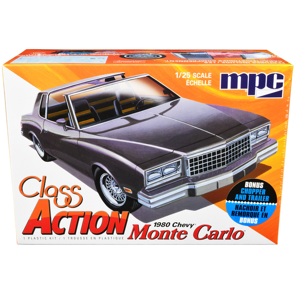 MPC 1/25 Scale 1980 Chevy Monte Carlo "Class Action" & Motorcycle Kit