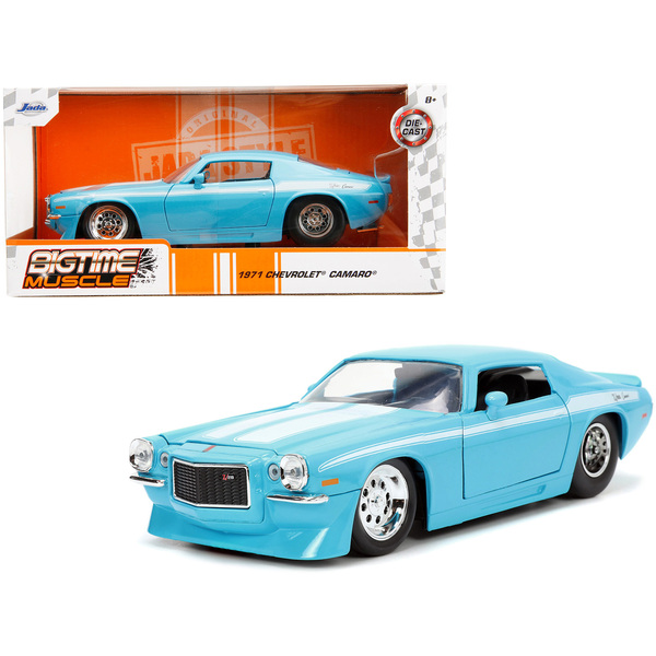 Jada 1971 Chevrolet Camaro Z/28 - Light Blue/White Stripes 1/24