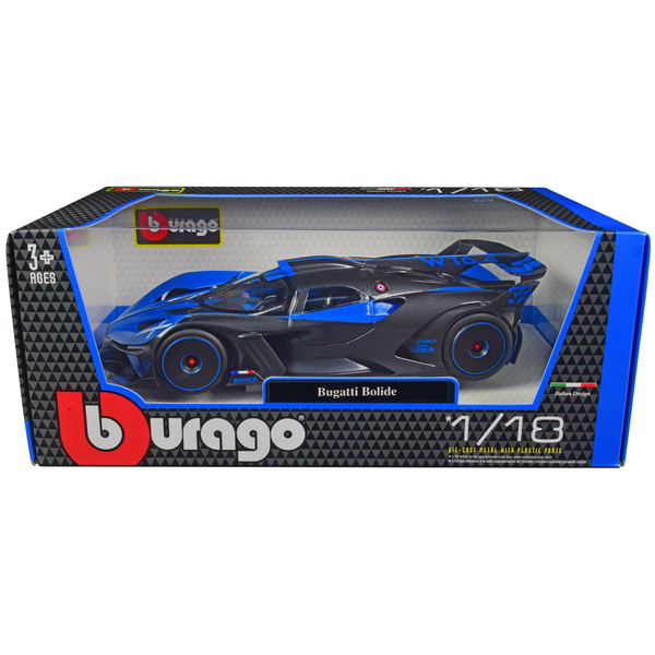 Bburago Bugatti Bolide 1/18 Diecast Model Car Blue/Carbon Gray