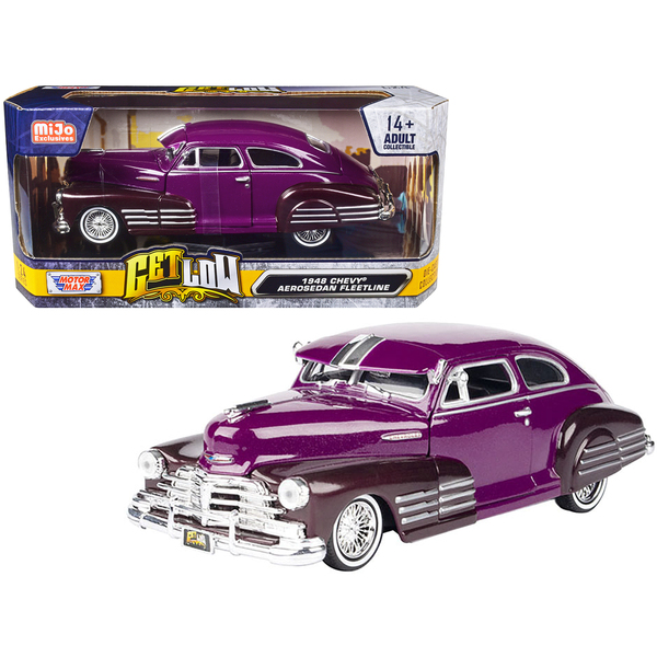 Motormax 1948 Chevy Aerosedan Lowrider, Purple Two-Tone, 1/24