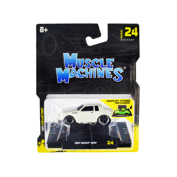Muscle Machines 1987 Buick GNX Pearl White 1/64 Diecast