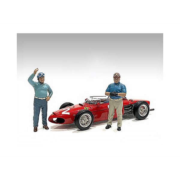 American Diorama 50s Racing Legends Figures Set A&B - 4" 1/18 Scale