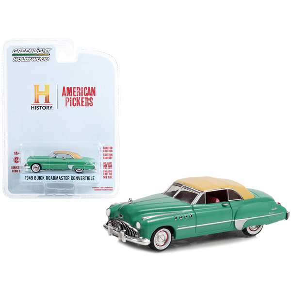 Greenlight 1949 Buick Roadmaster Convertible - Green/Tan