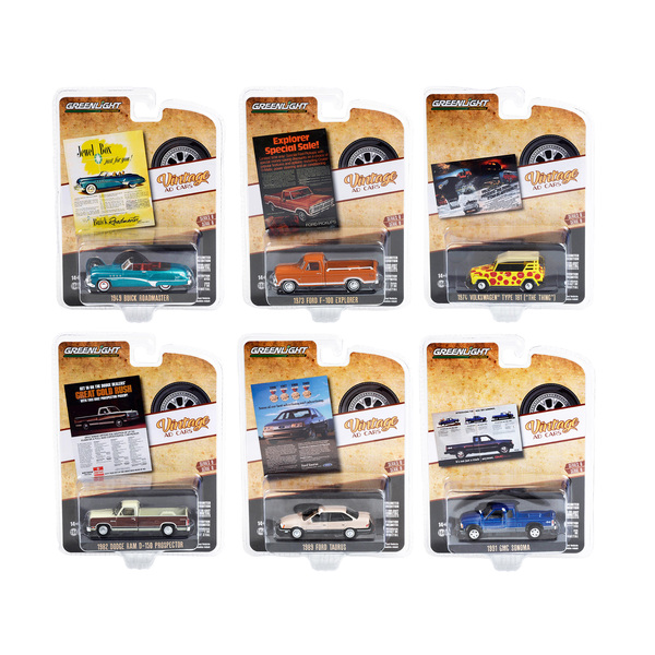 Greenlight Vintage Ad Cars Series 8 6-Pc Diecast Set