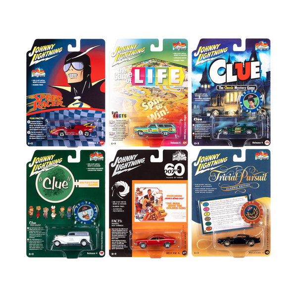 Johnny Lightning Pop Culture Car Set (6 Cars)