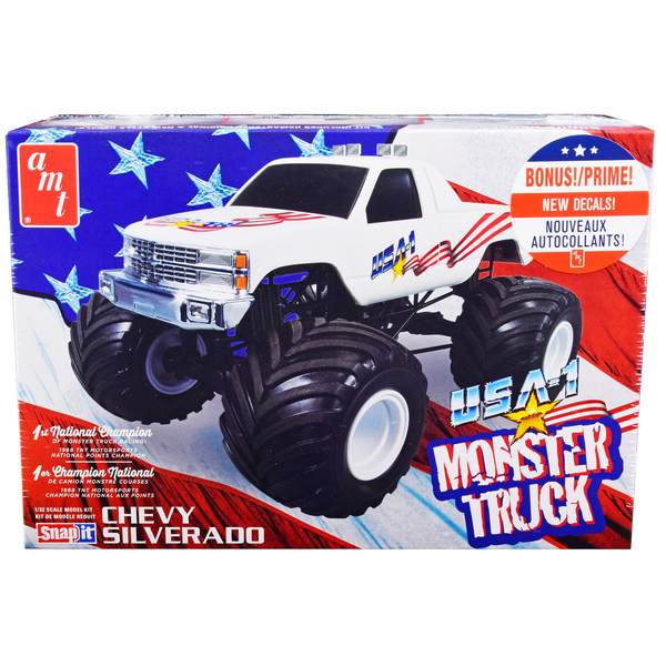 AMT Chevrolet Silverado "USA-1" Monster Truck Snap Kit