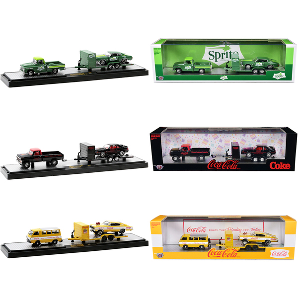 M2 Machines Auto Haulers "Sodas" Set, 3-Piece, 1/64 Scale